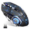 Uciefy Q85 Rechargeable Wireless Gaming Mouse, 2.4G LED Optical Silent