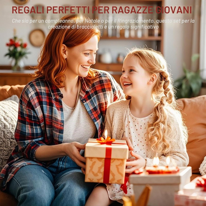 Dazhqp Set di 15500 perline da infilare, 96 colori perline