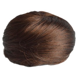 Wig, point wig, ladies, short, bun wig, hair extension, everyday use, part wig extension, cute, female, synthetic fiber, 4.3 inches (11 cm), 1. mixed brown