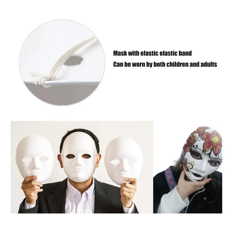 Paquete 10 Máscaras Completas Para Manualidades
