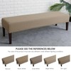 FORCHEER Dining Bench Cover Waterproof Stretch Jacquard Bench Slipcover for
