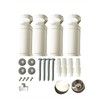FistConcept Bathroom Radiator Assembly Set Glossy White
