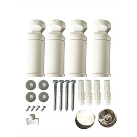 FistConcept Bathroom Radiator Assembly Set Glossy White