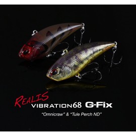 Realis Duo Realis Vibration G-Fix 68mm/2.6", 21g/ 3/4oz Lure: Hardbody Bait, Freshwater Fishing, Sinking Type, Bass Trout Walleye Crappie, for Men/Women, Made in Japan