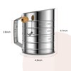 Flour Sifter for Baking, Stainless Steel 3 Cup Flour Sifter