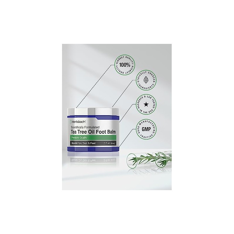 Horbäach Tea Tree Oil Foot Balm | 2 oz |