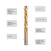 kwb 20-Piece HSS-M2 Titanium Mini Drill Bit Set from Diameter