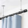 2 Pack Adjustable Ceiling Curtain Rod Bracket Kit 59 Inch