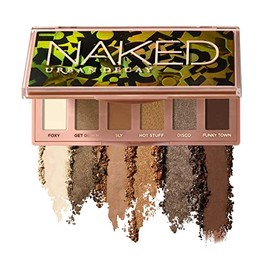 Urban Decay Naked Mini “Foxy” - Paleta de Sombras Compacta con 6 Tonos Neutros Ultracombinables en Acabado Mate, Brillante y Metálico de Larga Duración Hasta 12 hrs, Alta Cobertura, Fórmula Vegana