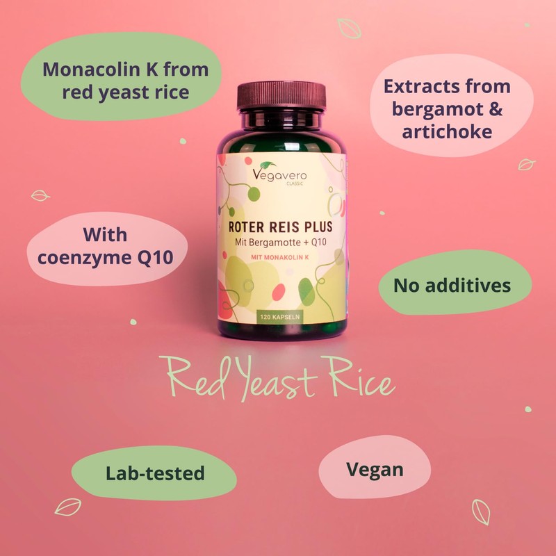 Vegavero Red Rice Capsules | 2.9 mg Monacolin K |