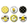 Cute Fridge Magnets - Set of Six Button Style -