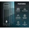 TAL Stainless Steel Everett Water Bottle with Tritan Spout 50oz,