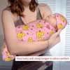 KiuLoam Pink Yellow Cute Cartoon Heart Duck Swaddle Blanket with