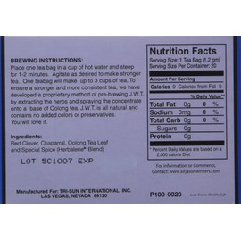 Jason Winters Original Blend Herbal Tea - 20 Count