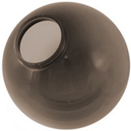 10" Bronze Acrylic Replacement Globe with 3.91" Solid Flange