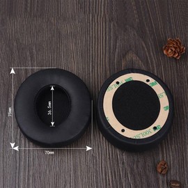 Replacement Ear Pads Cushion for Beats by Dr Dre Solo 2 Solo 3 Wireless/Wired, Black