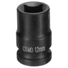 sourcing map 4 Point Square Socket 1/2" Drive 12mm Metric