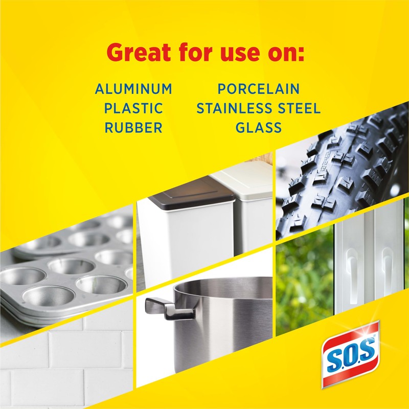 S.O.S-10002 , Steel Wool Soap Pads, 10 Ct