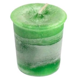 AzureGreen Heart Chakra votive candle