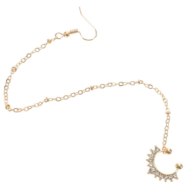 Outanaya Nose Ring Chain Women Fake Nose Ring Jewelry Non-piercing