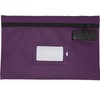 Leatherette Money Bag with Lock | 12x8 Inch | Purple