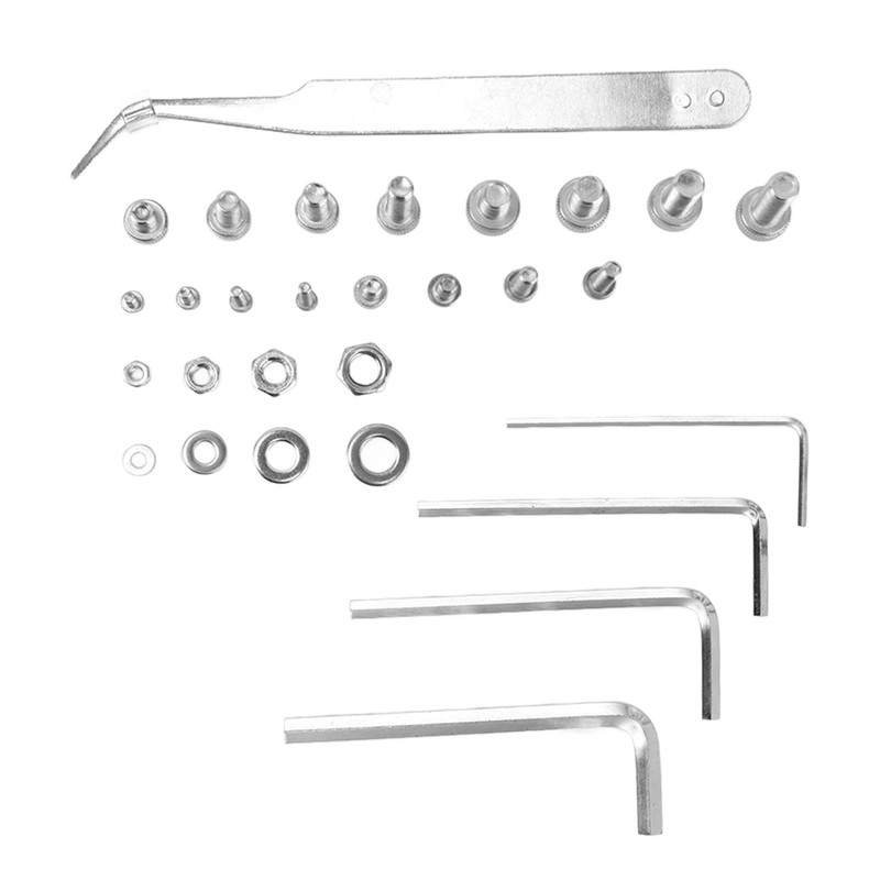 580Pcs Screws Nuts Washers Kit 304 Stainless Steel Cylindrical Head