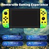 JUASIUL LED Game Controller for Switch, RGB Light Joypad with