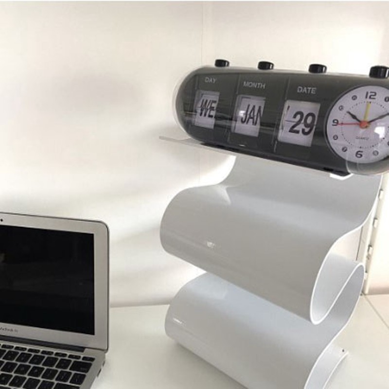 Calendar Alarm Clock Innovative Shape Decorative Jump Desktop Clock for