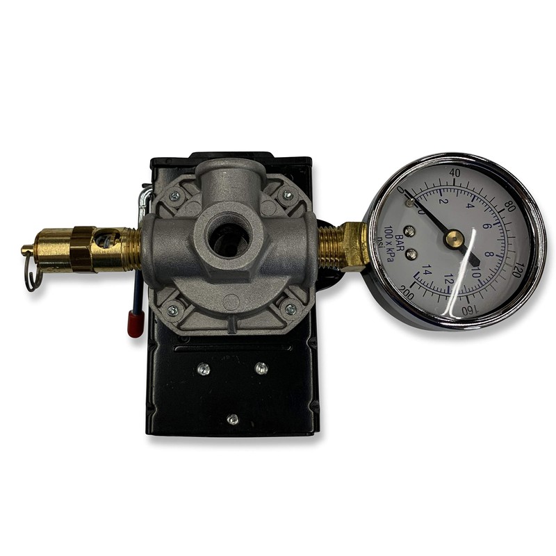 25 AMP Air Compressor Pressure Switch 4 Port 95-125 PSI