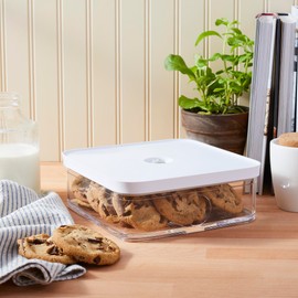 ZWILLING Fresh & Save Cube Box, Plastic, Airtight Dry Food Storage Container, Large Cube, 1.7-qt