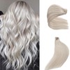 Extensiones De Cabello Liso Con Clip, Cabello Humano Real 100%