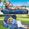 Mosoyolo Inflatable Lounger Air Sofa with Sun Shade Cover Waterproof