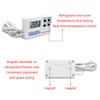 Cherjoury LCD Fridge Freezer Thermometer Digital Refrigerator Thermometer with 2
