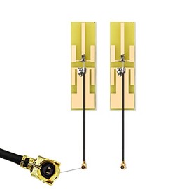 MHF4 IPEX Antena interna 8dBi 2.4GHz 5.8GHz Antena WiFi de doble banda RG1.13 Cable para tarjeta mini PCIe - Paquete de 2