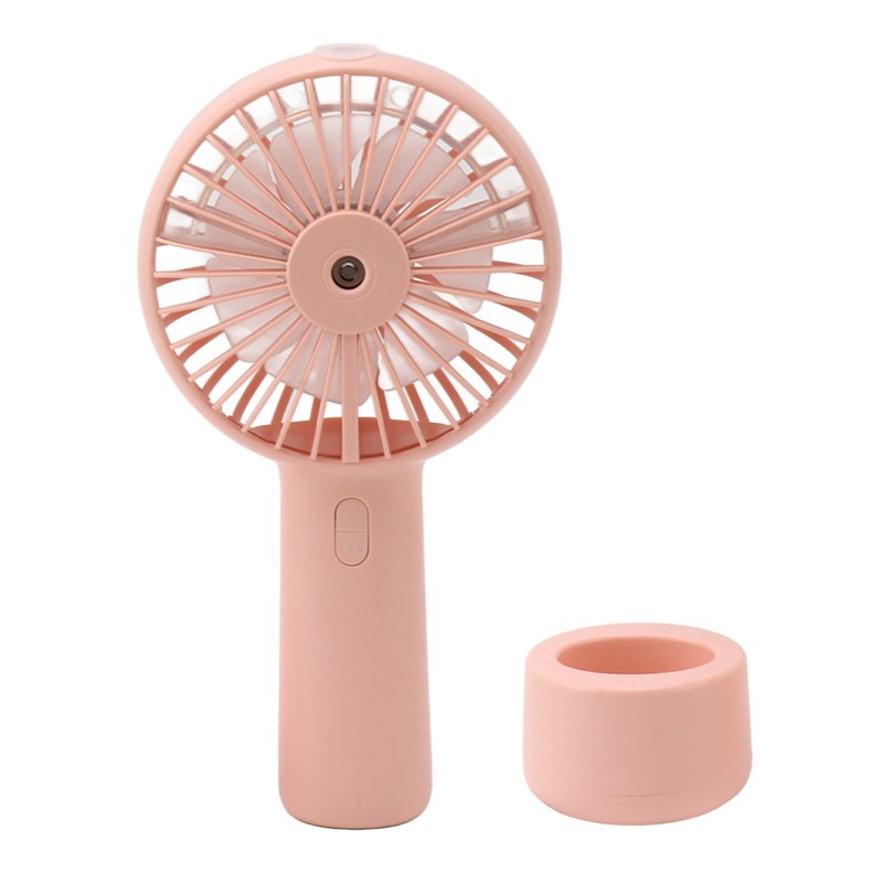Handheld Misting Fan Quiet 2000mAh 3 Wind Speed 2 Spray