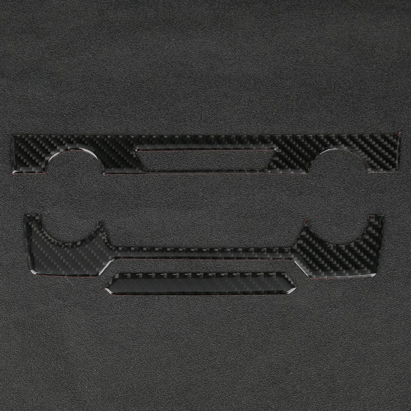 Center Console CD Panel Trim Cover Carbon Fiber Decoration Fit