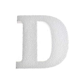 Homeford Craft EPS Foam Letter Cut Out "D", 4-3/4-Inch, 12-Count