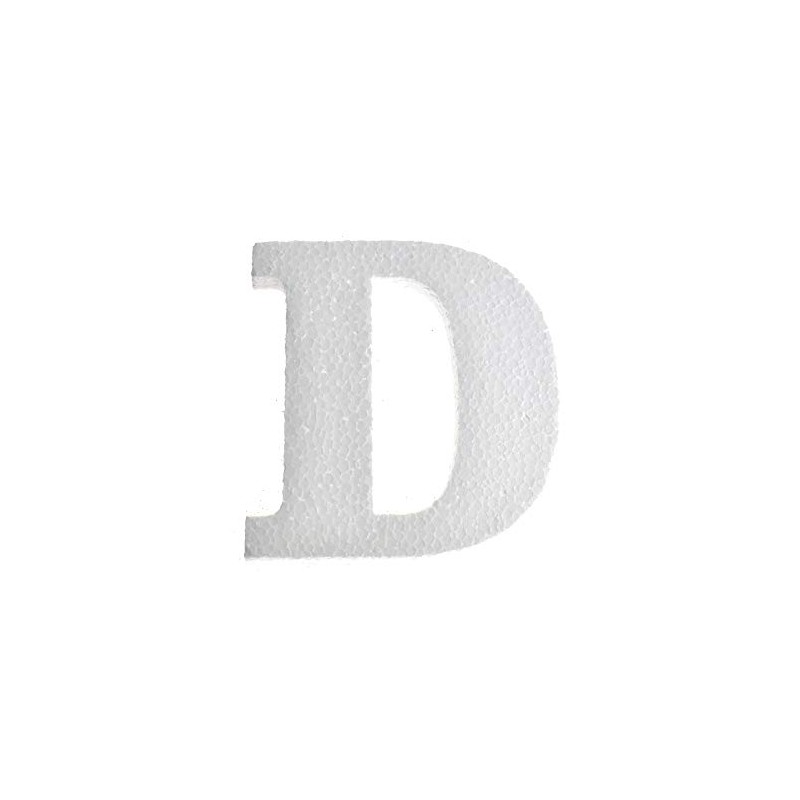 Homeford Craft EPS Foam Letter Cut Out "D", 4-3/4-Inch, 12-Count