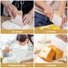 Zosenyer 2PCS Teigschaber Edelstahl, Teigkarte Set mit Rutschfestem Holzgriff, Pizzamesser