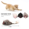 pawstrip Rabbit Fur Cat Toys Interactive Cat Toy Mouse with