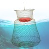 Stainless Steel Foldable Round Portable Fish Shrimp Basket Fishing Net