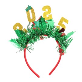 TOVINANNA Year Headdress Lightweight Comfortable Hair Hoop for Women Men Holiday Party Accessory Stylish Christmas Decorations for Festive Celebrations