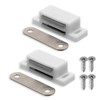 20x Magnetic Catch Door Magnet Furniture Magnet Magnetic Clasp White