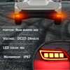 GEEGEETOP Full Lens LED Rear Reflector Bumper Fog Light Assembly