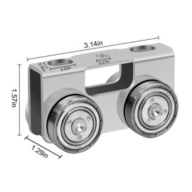 P2750-EG Trolley Assembly 4 Wheel Light Duty for Use with All 1-5/8" P1000, P1001, P5000, P5001, P5500, P5501 or Taller Strut Channel, Unistrut, Superstrut (4PACK)