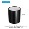 2 Rollo Cinta Adhesiva Impermeable,sellar Fugas De Agua,10cm Negro
