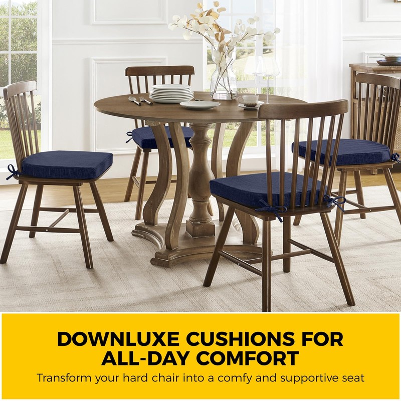 downluxe Indoor Chair Cushions for Dining Chairs, Soft and Comfortable