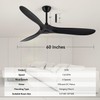 LOFIKEDI 60 Inch Ceiling Fan with Remote Control, Reversible DC