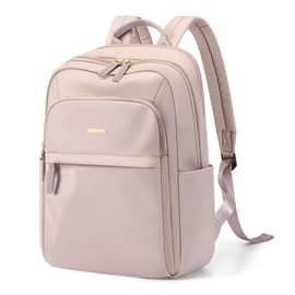 GOLF QUALITY Backpack Women's Laptop Backpack 14 Inch Waterproof Backpack Women's Large School Bag with Laptop Compartment for Work Travel Uni Teacher Bag, Rose Grey Daypack