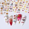 Heart Nail Art Stickers Love Heart Nail Decals 3D Self